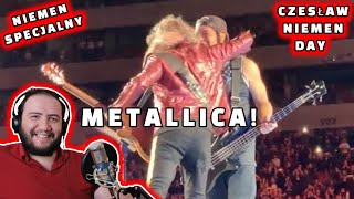 REACTION Metallica  Sen O Warszawie Czesław Niemen cover live 82119 PGE Narodowy Warsaw Poland [upl. by Annovahs]