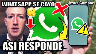 WhatsApp RESPONDE se cayo WhatsApp Facebook e Instagram QUE PASO 4 Octubre 2021 caida mundial hoy [upl. by Vernita159]