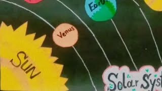 Solar system chartproject solar system school project full video solarenergy art [upl. by Hitt]