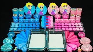 Blue and Pink Elsa Slime 💙💗 Mixing random into Glossy Slime I Satisfying Slime 67 [upl. by Teik918]