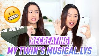 Recreating My TWiNs Musicallys  The Caleon Twins [upl. by Meuser425]