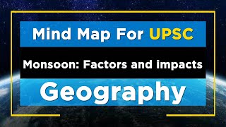 MindMaps for UPSC  Monsoon Factors and impacts [upl. by Ellatnahc378]