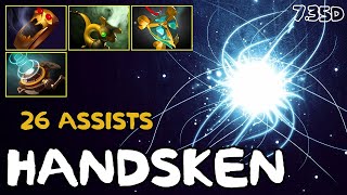 Io Pos 5  26 assists  Handsken  735d  Immortal Dota 2 Pro Plays [upl. by Billi]