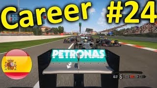 F1 2013 Spain 100 Career Mode Part 24 Catalunya [upl. by Annaicul]