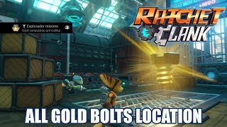 🏆Ratchet amp Clank PS4 Todos os Parafusos de OuroAll 28 Gold Bolts Locations🏆 [upl. by Divadnoj]