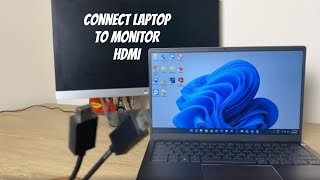 Connect Laptop to Monitor  Windows 11 HDMI  How To [upl. by Belldame]