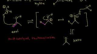 Hydration of alkynes  Alkenes and Alkynes  Organic chemistry  Khan Academy [upl. by Aiselad]