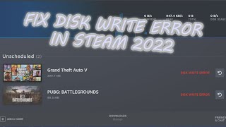 HOW TO FIX GAME STEAM DISK WRITE ERROR [upl. by Chenay]