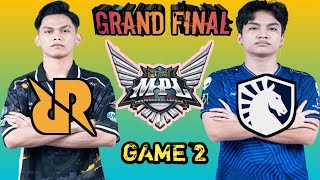 RRQ Hoshi vs Team Liquid ID  Game 2  Grand FINAL MPL ID Season 14 [upl. by Lewak]