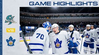 Toronto Marlies vs San Jose Barracuda  Game Highlights  November 23 2024 [upl. by Roumell]