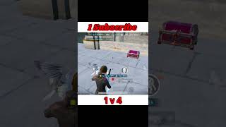 1v4 in bgmi attitude 😈bgmi pubgmobile shorts short [upl. by Rabush]