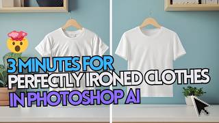 How to remove wrinkles from clothes in Photoshop in 3 minutes with AI [upl. by Ahsea448]