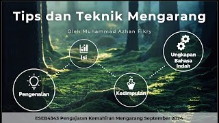 Tips dan Teknik Mengarang Bahasa Melayu SPM by Muhd Azhan [upl. by Volnak]