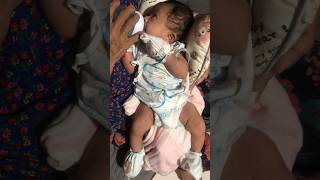 Newborn baby girl feeding Baby feeding look grandma face  cute shortsvideo shorts [upl. by Isleen]