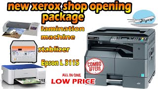 low prize combo xerox machine and accessorieslamitorstablizercopier tech tamil [upl. by Goddord61]