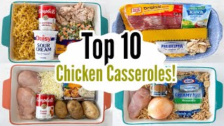 10 BEST Chicken Casseroles  The EASIEST Tasty BudgetFriendly Casserole Recipes  Julia Pacheco [upl. by Yarb]