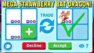 😱🤓I WAS UNDER FOR THEIR MEGA STRAWBERRY BAT DRAGON BUT THEY WANTED TO DO IT ADOPT ME adoptme [upl. by Moria684]