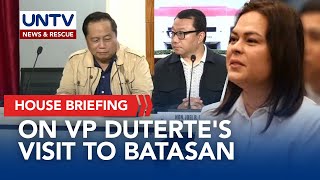 House of Representatives conducts press briefing on the visit of VP Duterte at the Batasan  Nov 22 [upl. by Bara]