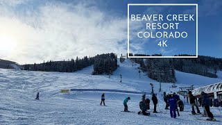 Beaver Creek Colorado Walking Tour  4K  Ski and Snowboard Resort [upl. by Hgalehs]