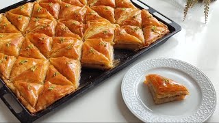 NE TAHTA NE OKLAVAÇOK KOLAY BU BAKLAVA BAKLAVA TARİFİ KOLAY EV BAKLAVASI NASIL YAPILIR baklava [upl. by Las]