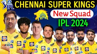 IPL 2024  Chennai Super Kings Squad  Chennai Team Squad IPL 2024  IPL 2024 CSK Squad  CSK 2024 [upl. by Atilrak]