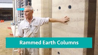 Rammed Earth Columns Installation  Hurstmon Apartments [upl. by Katuscha]