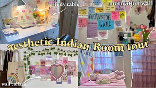 Indian Asthetic Room Tour ♡✨pinterest inspired [upl. by Spevek860]