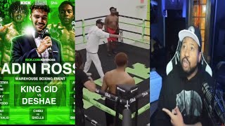 AR Promotions Akademiks reacts to Adin Ross hosting Deshae King Cid amp Almighty Jay boxing matches [upl. by Yemirej775]