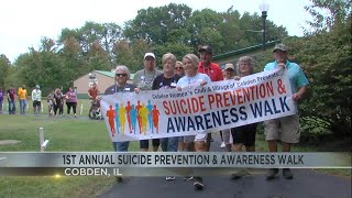 Cobden Holds First Annual Suicide Prevention amp Awareness Walk [upl. by Sofko]