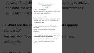 Salesforce AI Associate Certification helpful questions and Answers part 1 [upl. by Nolyak]