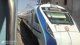 14506 NANGALDAM AMRITSAR EXPRESS SLOWLY ARRIVING LUDHIANA MEETING ASR VANDE BHARAT AND AMARPALI [upl. by Baruch]