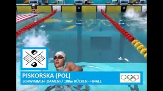 🏅 SCHWIMMEN  100m Rücken  Finale Damen  OLYMPIA 2024 [upl. by Nwadrebma]