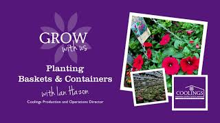 How to Plant Baskets and Containers  Coolings Garden Centre  Grow With Us [upl. by Nadabus883]