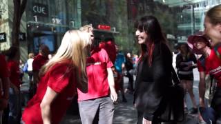 ActionAids laughter flashmob hits Sydney [upl. by Varian]