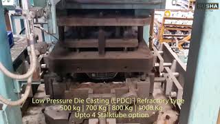 Low Pressure Die Casting Machine LPDC  Aluminium Castings  Refractory Type  SUSHA [upl. by Rexana851]