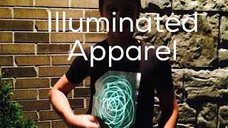 GLOWING TSHIRTS Illuminated Apparel [upl. by Alleahcim703]