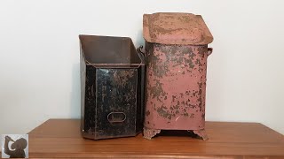 Victorian Coal Scuttle And Ash Bin Restoration [upl. by Nanete]