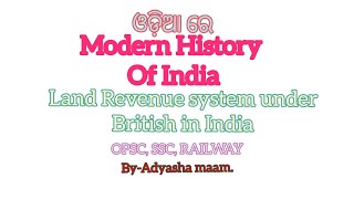 LAND REVENUE SYSTEM UNDER BRITISH IN INDIACLASS09 [upl. by Nera]