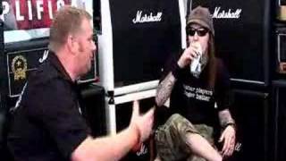 Children Of Bodom  Alexi Backstage at Download 2008 [upl. by Ahcropal]