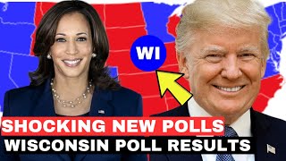 Latest Wisconsin poll results 2328 August Donald Trump vs Kamala Harris 2024 US Election [upl. by Doran869]