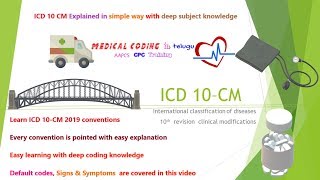 ICD 10 CM Conventions Lecture 6 II ICD 10 guidelines made easy [upl. by Ailuig897]