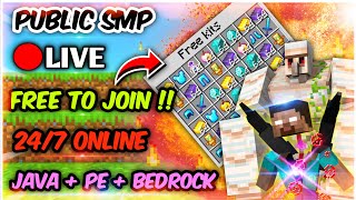 Minecraft Live 🔴l Join My Smp BedRock  JavaEdition dsbixu smp YesSmartyPie GamerFleet YouTube [upl. by Edgell]