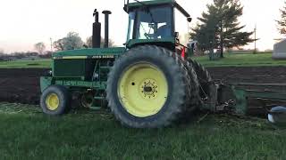 John Deere 4555 and 13501450 Plowing FFA Sweet Corn Patch [upl. by Leik210]