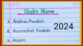 State Name in English  State Name  28 State Name in English [upl. by Anilos]