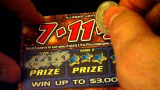 7 11 21 Lottery Scratch off tickets [upl. by Dorr964]