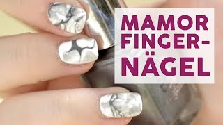 DIY Nageldesign Cooler Marmoreffekt in nur wenigen Schritten [upl. by Charlie]