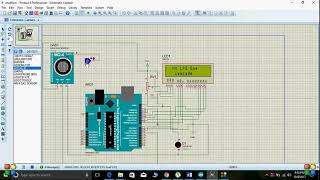 LPG Gas Leakage Detection Proteus Simulation [upl. by Ihc48]