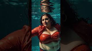 HTL Stunning Swimsuit Styles at the Pool Plus Size Woman Photoshoot 4K AI Lookbook Part 13 [upl. by Zinnes]