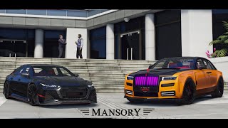 RollsRoyce Ghost Mansory 2022 amp Audi RS7 Mansory IN  GTA V  GameStudio [upl. by Steffin]