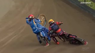 Crash Zmarzlik  Michelsen GP RIGA 2024 [upl. by Asial]